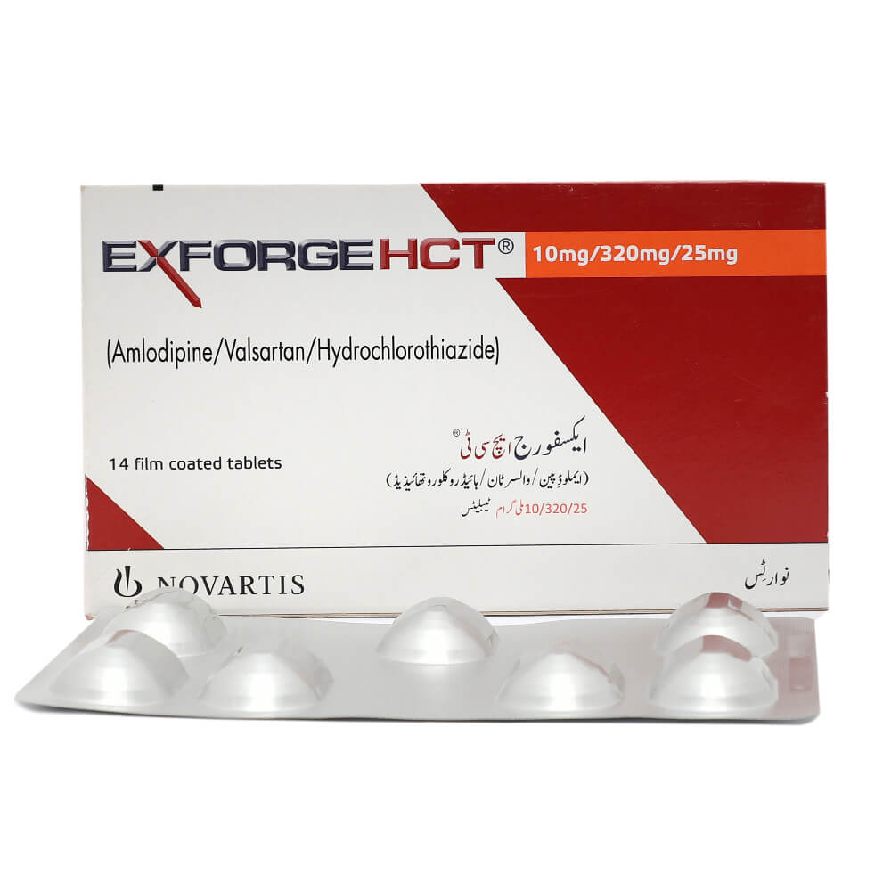 Exforge Hct 10/320/25mg