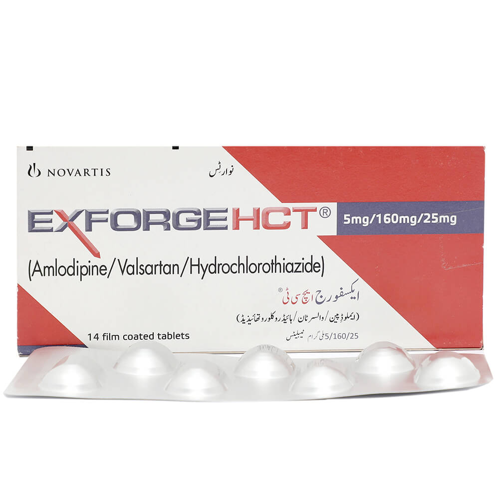 Exforge Hct 5/160/25mg