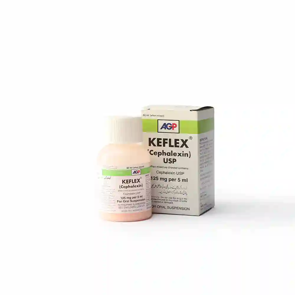 Keflex 125mg Syrup 60ml Uses, Side effects & Price in Pakistan