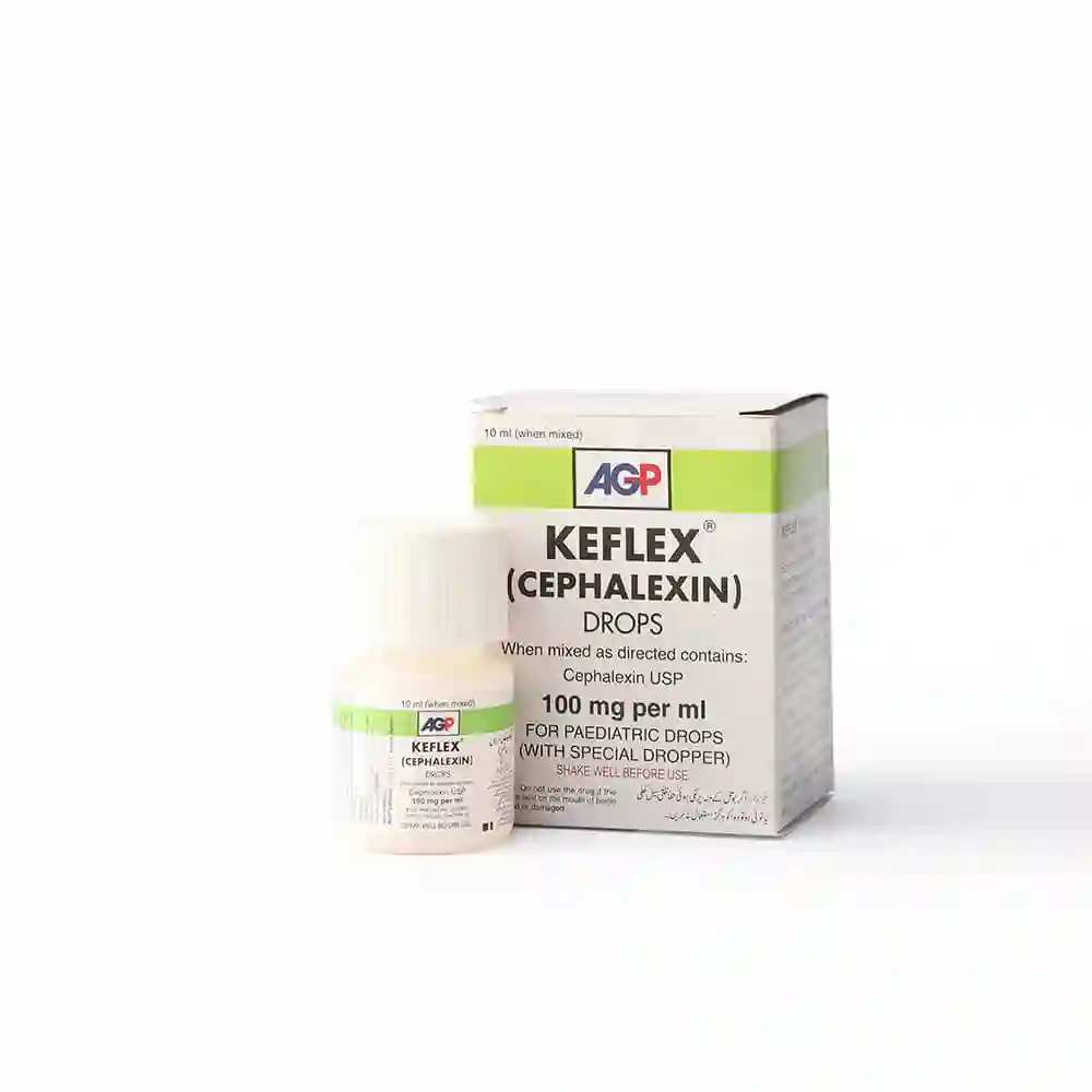 Keflex 100mg Drops 10ml Uses, Side effects & Price in Pakistan