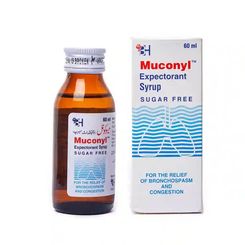 Muconyl Expectorant Syrup 60ml Uses, Side effects & Price in Pakistan