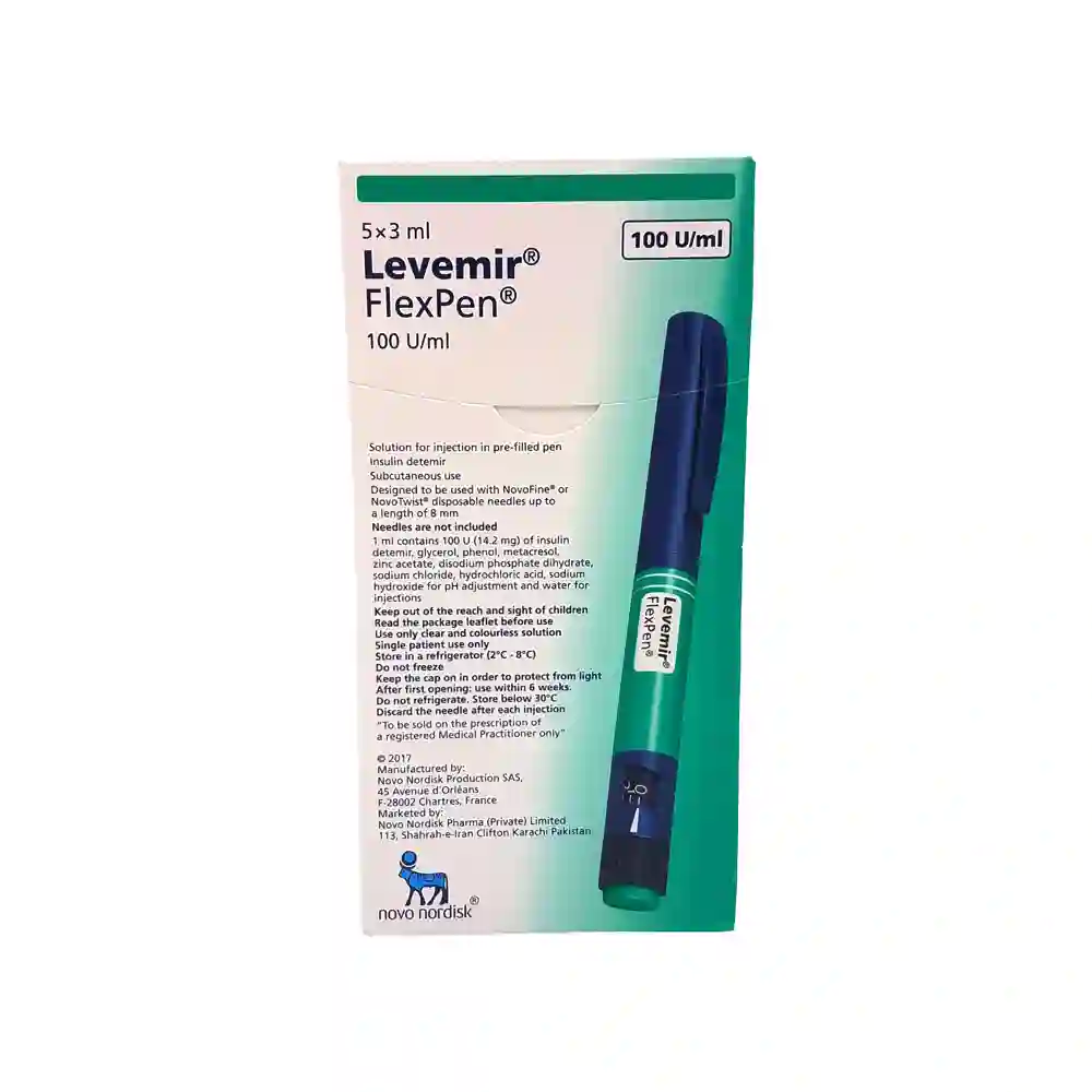 Levemir Flexpen 100 IU 5 Pre Filled Pen