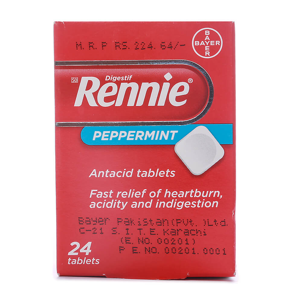 Rennie Chewable Tablets Uses, Side effects & Price in Pakistan