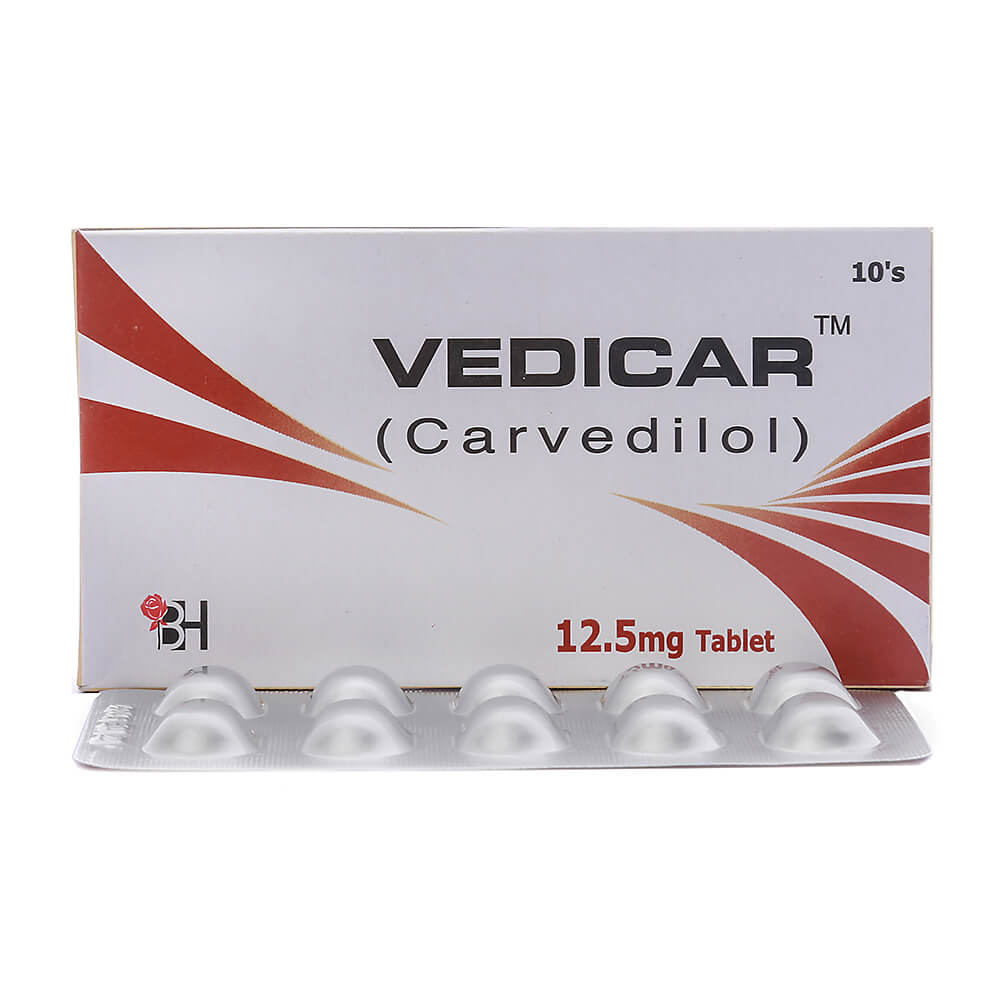 Buy Vedicar 12.5mg Tablets Online | emeds Pharmacy